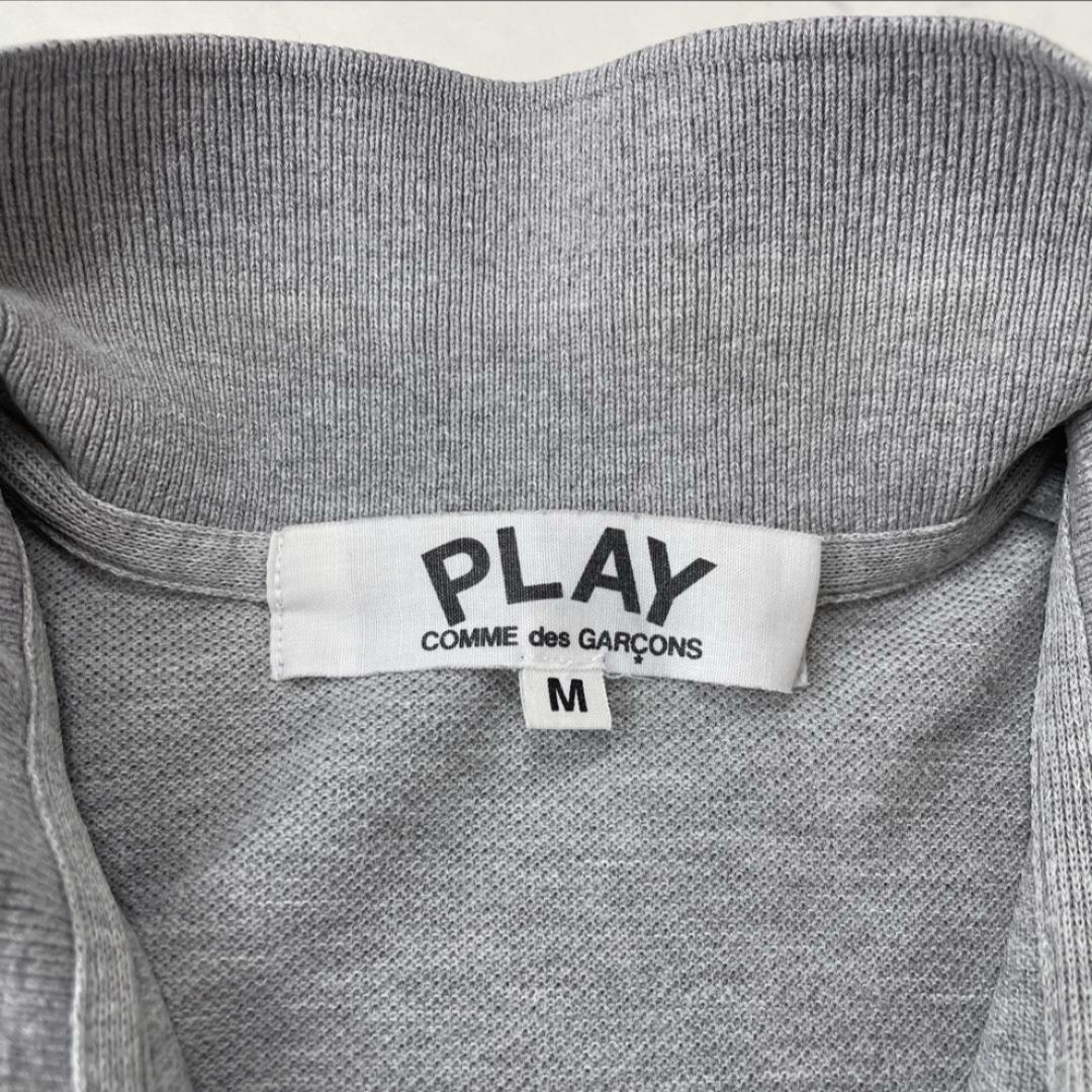 PLAY COMME des GARCONS 半袖ポロシャツ グレー Mサイズ