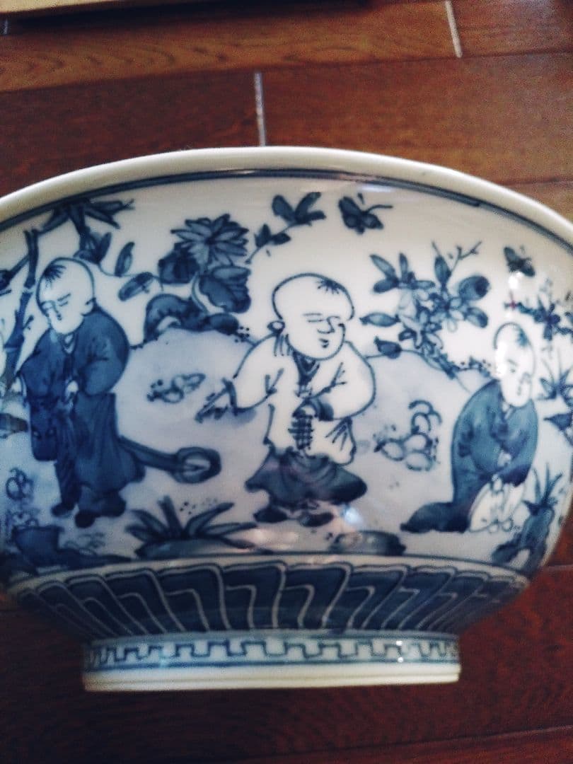 菓子鉢 西村徳泉作 染付