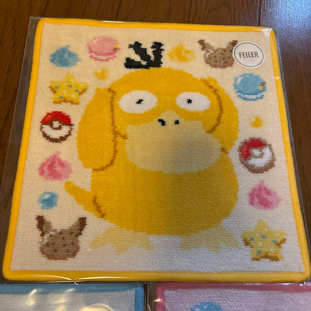 【未開封】フェイラー　ポケモン　ハンカチ　3枚セット