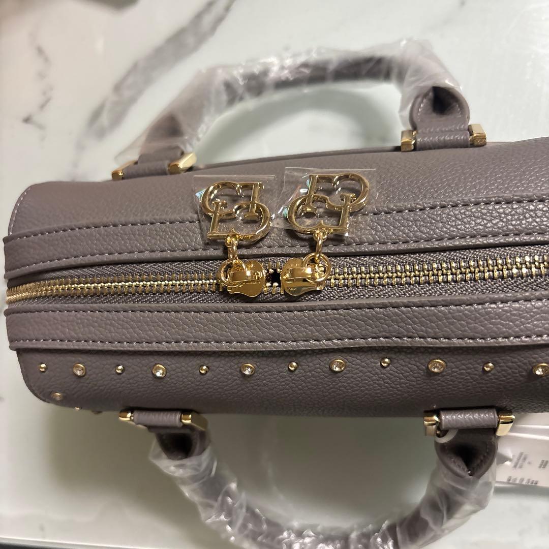 CELFORD スタッズ付きショルダーバッグ グレー