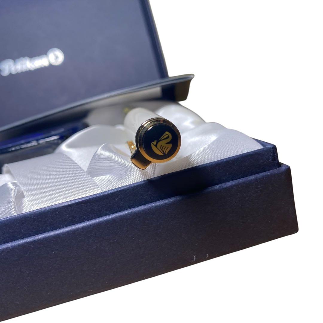 極美品✨ペリカン　M400 ホワイトトートイス　万年筆　14C-585 EF