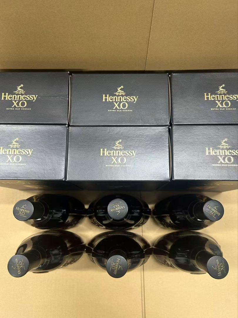 古酒 並行 Hennessy ヘネシー XO 黒キャップ 箱付き 6点セット - メルカリ