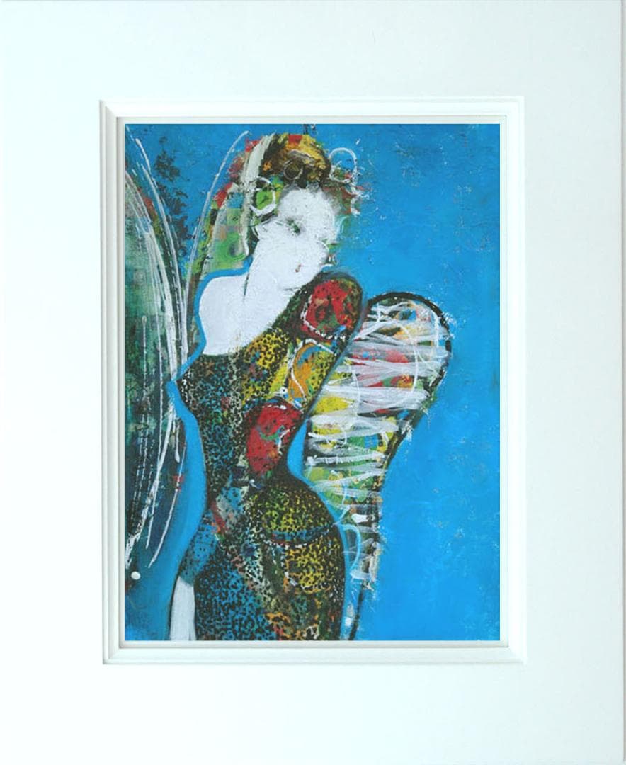 油絵 菅家令子 絵 絵画 インテリア uF6-010511 人物 女性像