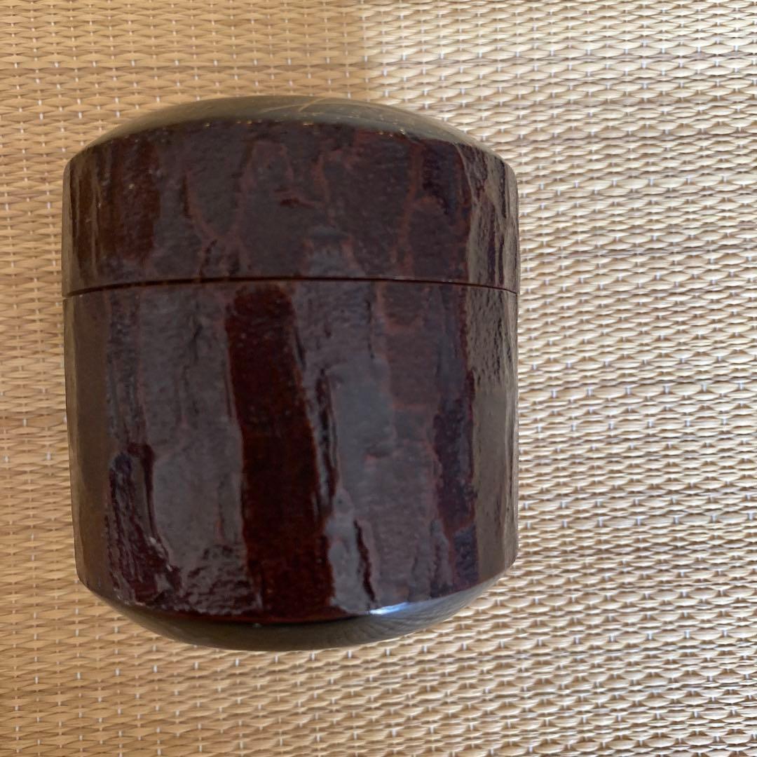 中村宗悦 作 松皮塗 武蔵野 雪吹 棗