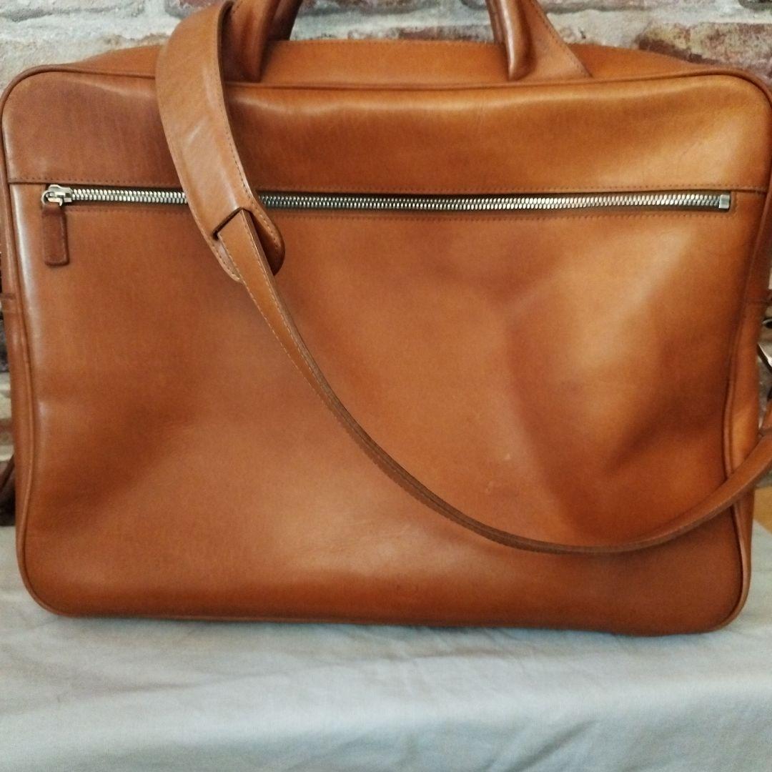 美品　BREE ブラウン ビジネスバッグ レザー