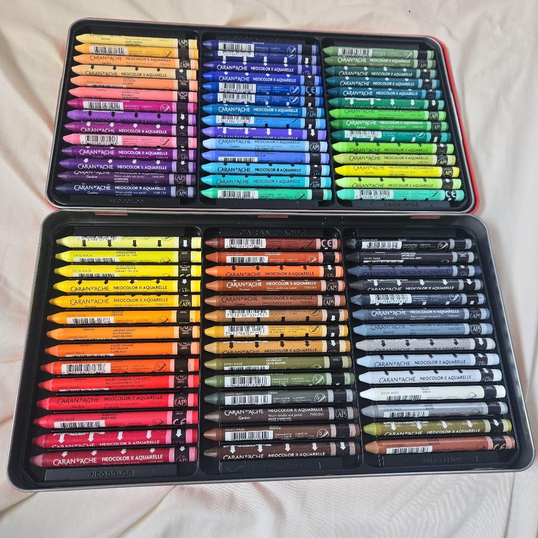 【極美品】カランダッシュ ネオカラー2 水溶性クレヨン 84色セット