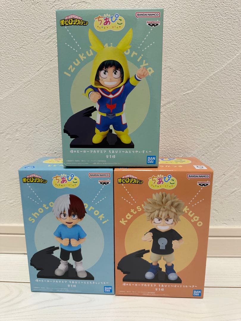 僕のヒーローアカデミア ちあぴこ 緑谷出久 轟焦凍 爆豪勝己 3種セット