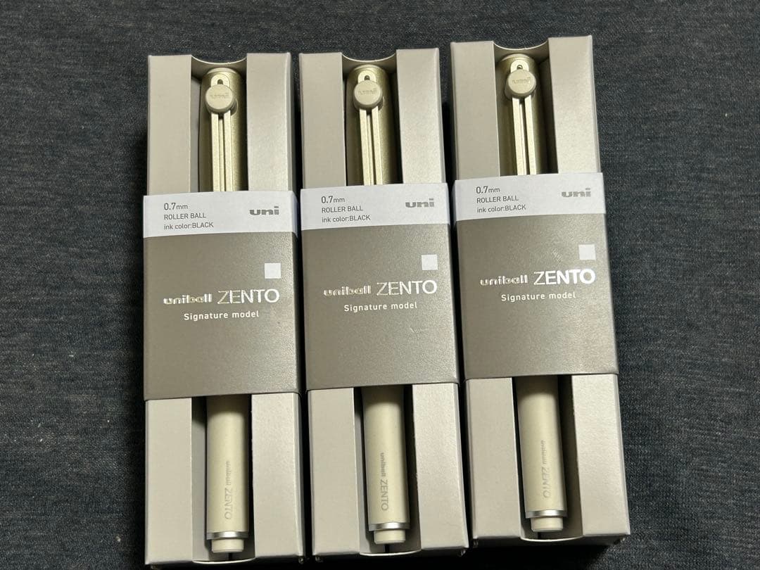 ZENTO ボールペン シルバー 3本セット uniball ZENTO 0.7mmボール』3モデル新登場 2025年12月23日（火）新