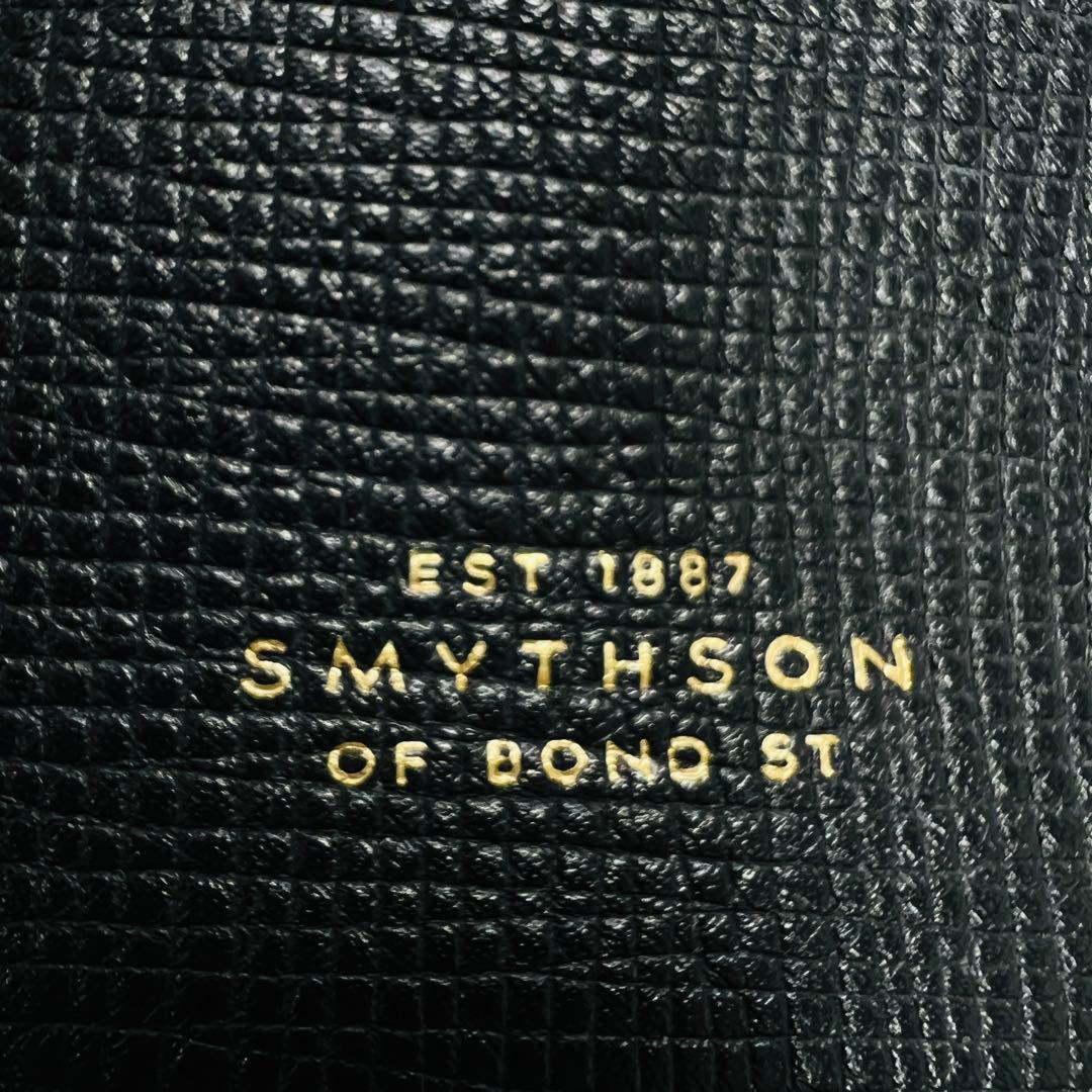 スマイソン ショルダーバッグ 黒 レザー クォータームーン クロスボディ