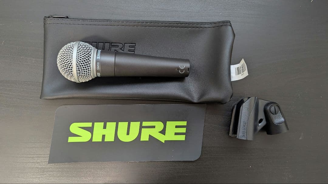 SHURE SM58 マイク ケーブル付き ダイナミックマイク