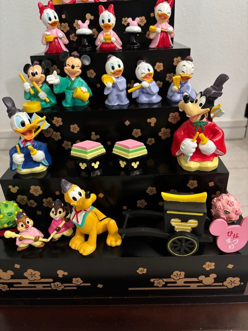 ディズニー　雛人形　雛祭り　ひな人形　専用ケース付き　ベルメゾン　5段