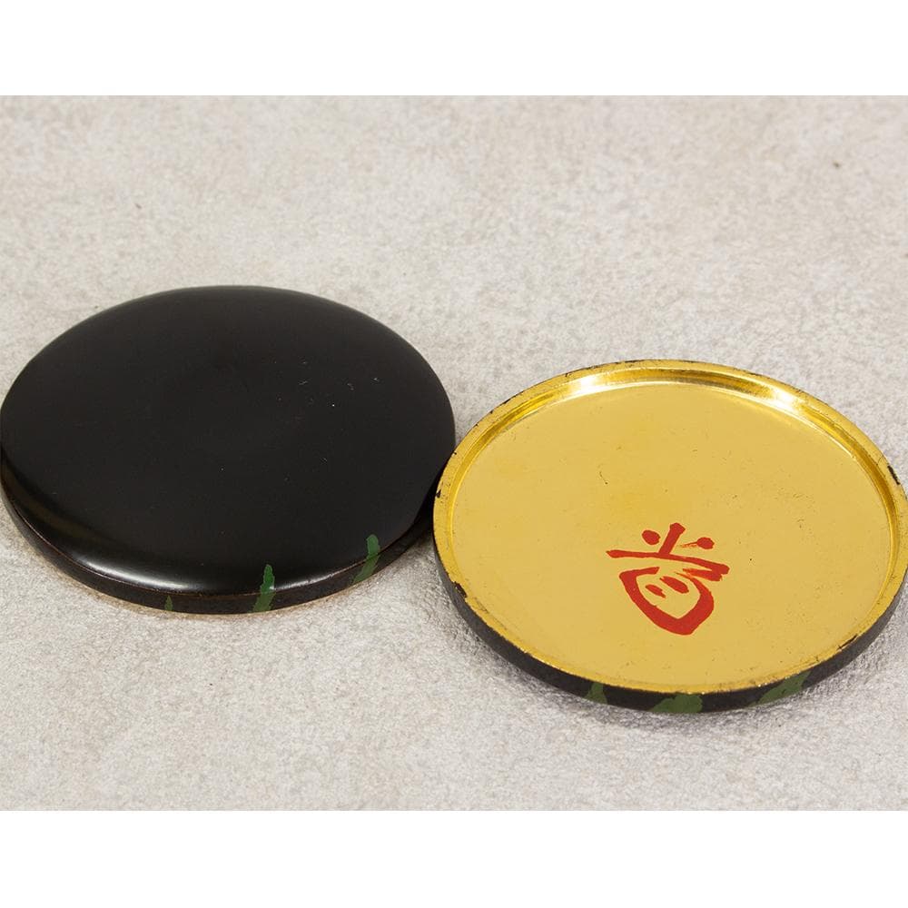 大徳寺 藤井誡堂 花押 書付 楓蒔絵内金 香合 香道具 茶道具 木箱