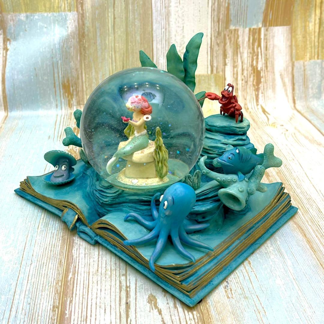 リトル・マーメイド アリエル セバスチャン スノーグローブ フィギュア