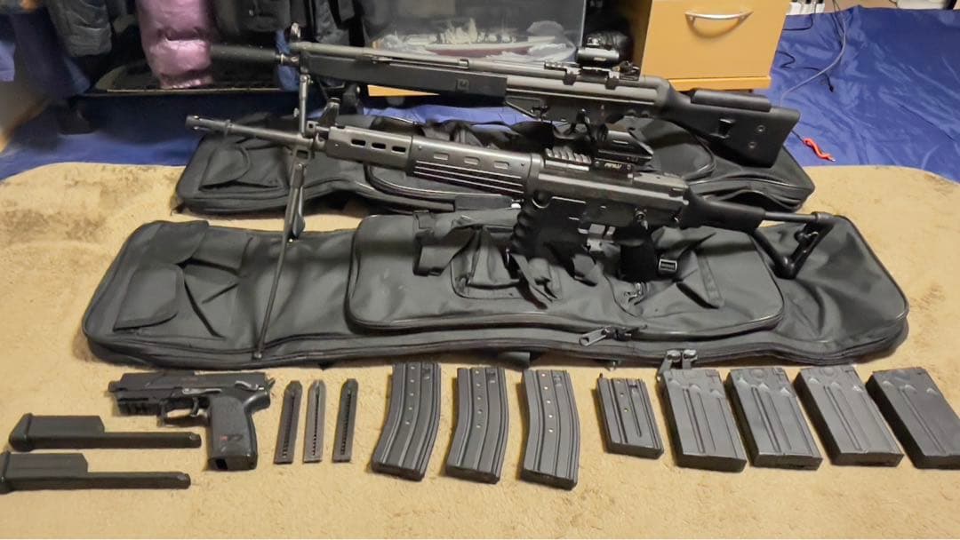 サバゲー引退 装備セット マルイ 89式折曲銃床式 G3-SG1 USP 中古】東京