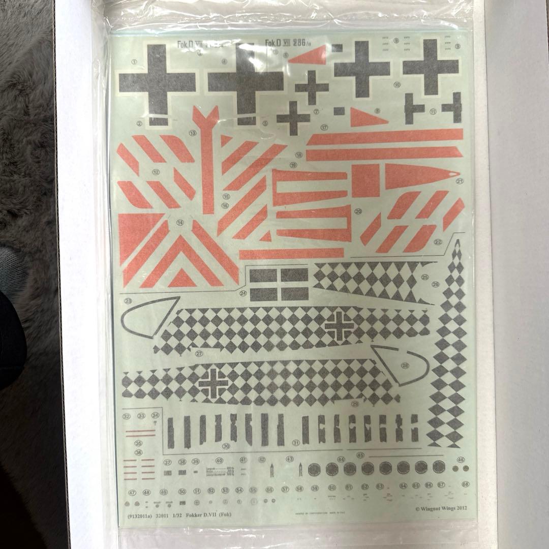 プラモデルWINGNUT WINGS FokkerD.VII 1/32飛行機