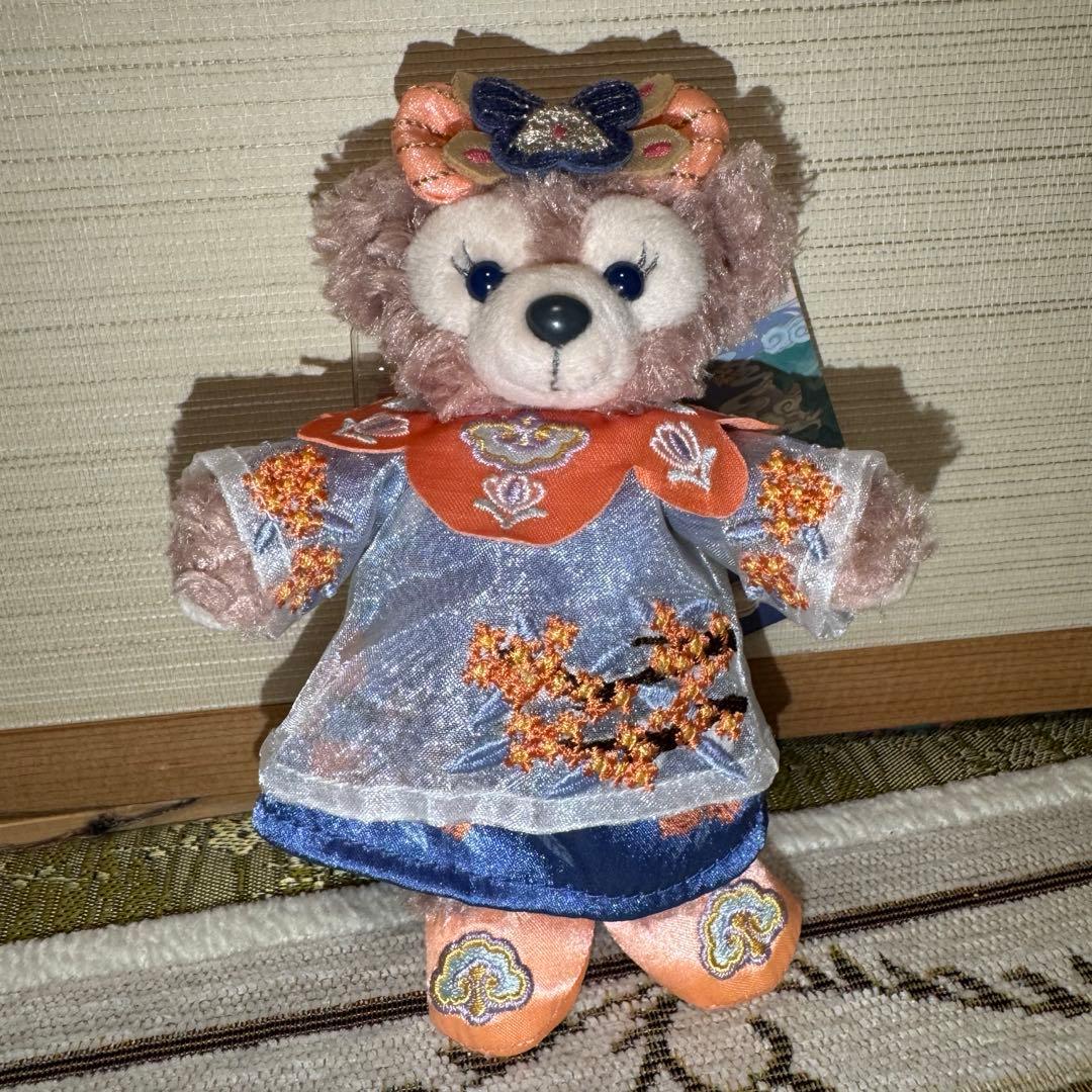 上海ディズニー ダッフィー シェリーメイ ぬいぐるみキーチェーン 2点