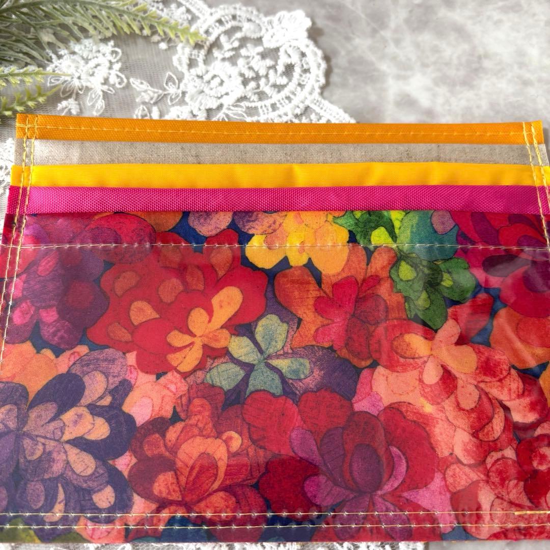 ぽこぽん★simple 通帳ケース　お札が折らずに入る★