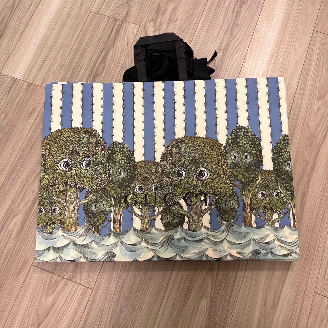グッチGUCCI×ヒグチユウコ マチ20cm ショッパー紙袋 ショッピングバッグ