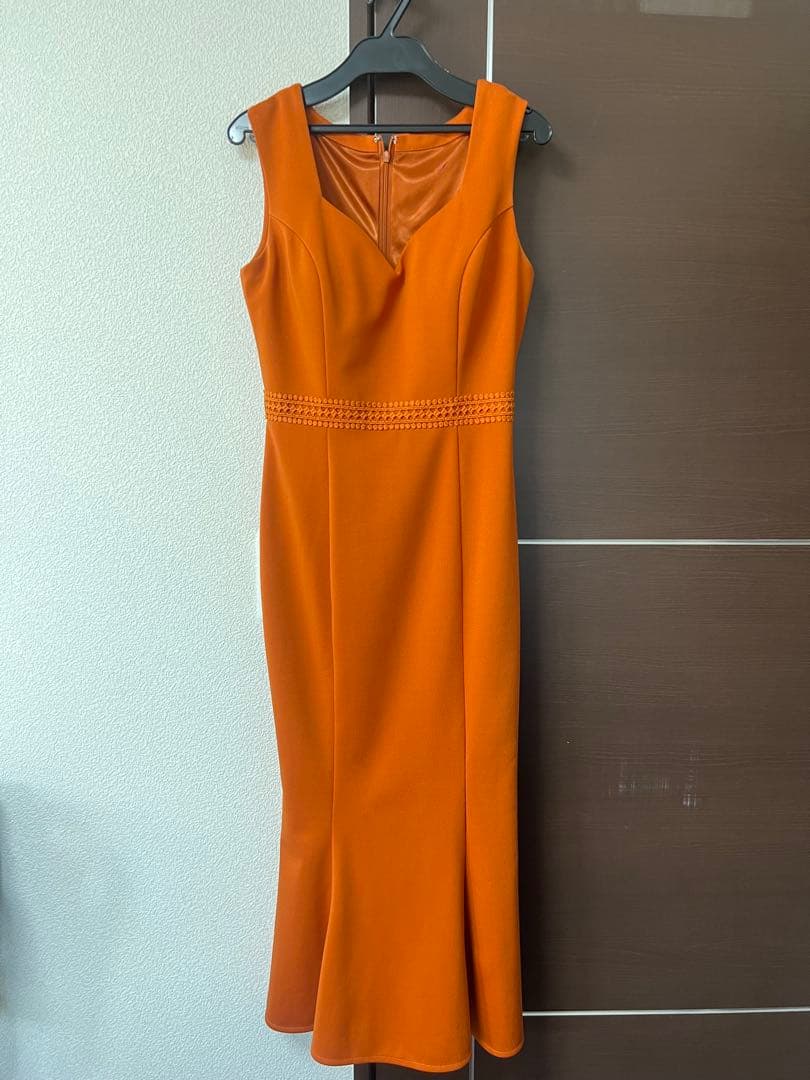 sugar オレンジ Vネック ナイトドレス