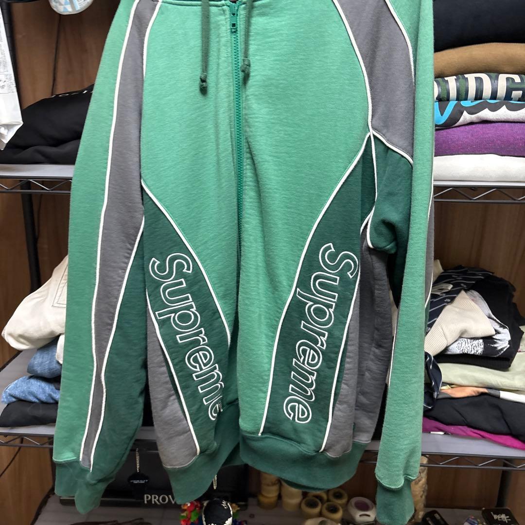 シュプリーム トラックパネル ジップパーカー