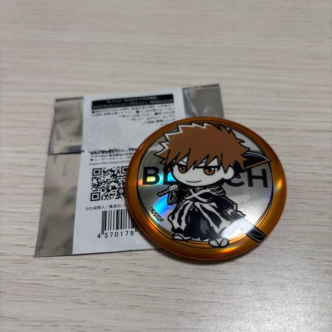 BLEACH 千年血戦篇ホログラムカンバッジMONOCOLOR 黒崎一護 - メルカリ