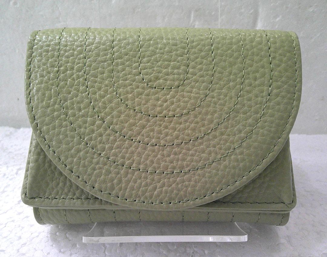 ★未使用 HASHIBAMI ハシバミ 財布 ステッチWフェイス ミニウォレット