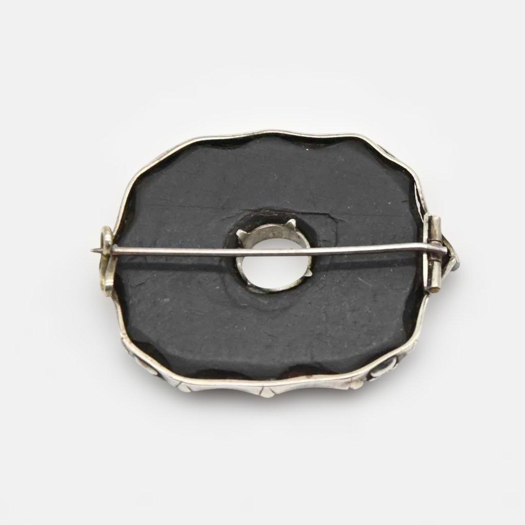 花形の銀製のブローチ メノウ スコティッシュ s0087 - メルカリ