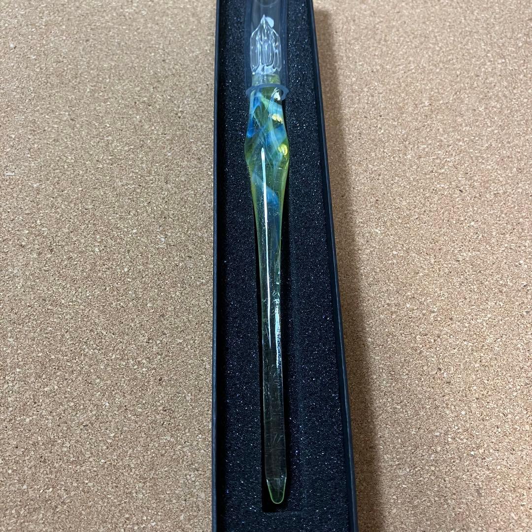 ガラス工房aun ガラスペン マーブルライトパープルM ガラス工房aun