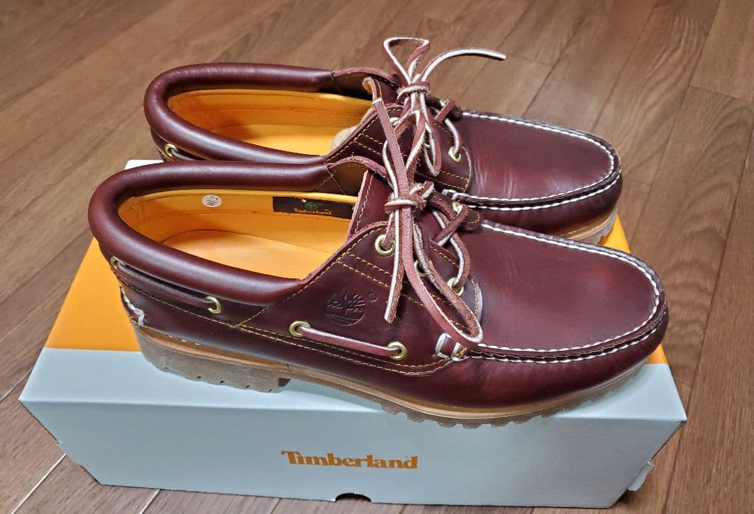 超美中古 Timberland 3eyelet バーガンディUS9 27cm