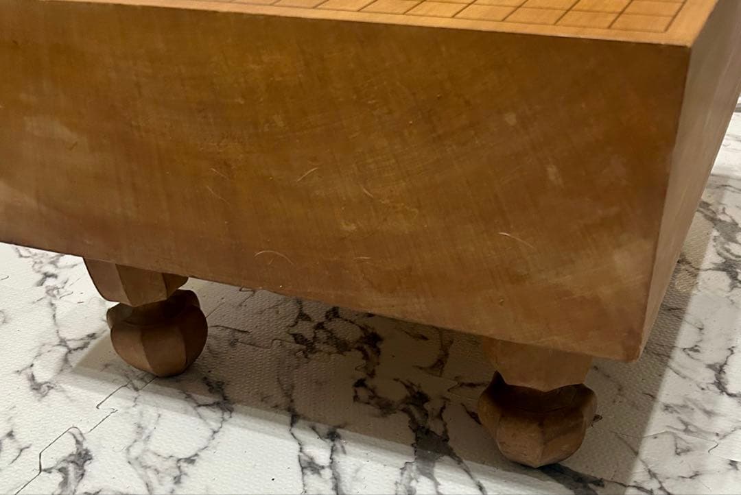 木製囲碁盤 【高級碁盤セット】足付碁盤 高さ27cm