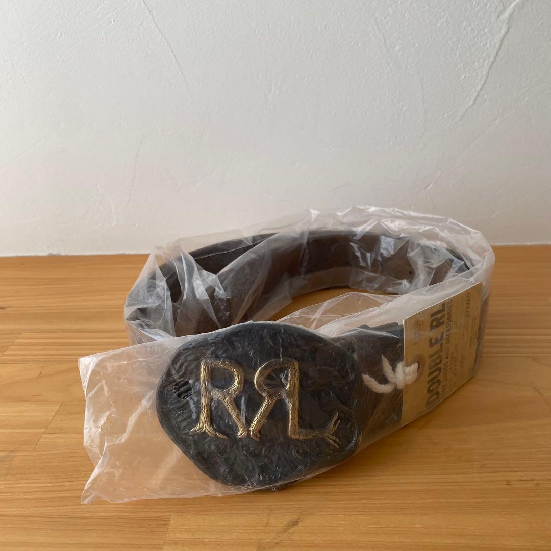 【新品】RRL ダブルアールエル　スタッズベルト　イタリア製　本革　キムタク