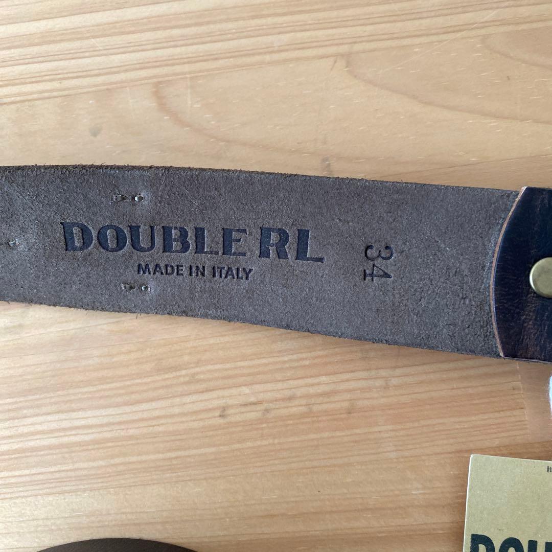 【新品】RRL ダブルアールエル　スタッズベルト　イタリア製　本革　キムタク