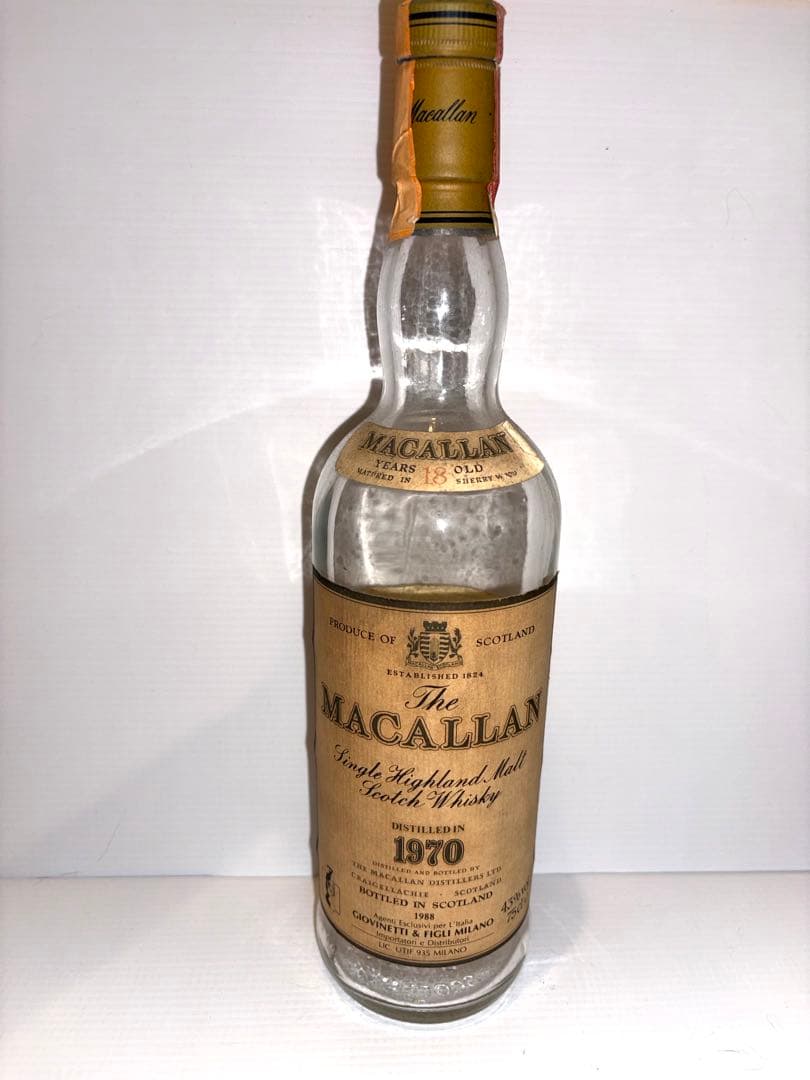 【空瓶】The Macallan 18年 1970 750ml 空瓶】The Macallan 18年 1970 750ml 空瓶】The Macallan 18年 1970