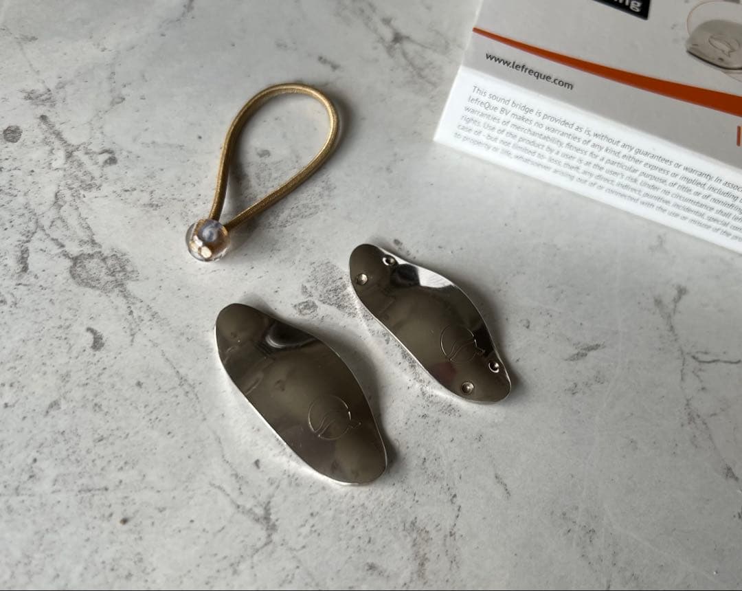 lafreQue リーフレック 41㎜ ソリッドシルバー 固定用55㎜ゴム付