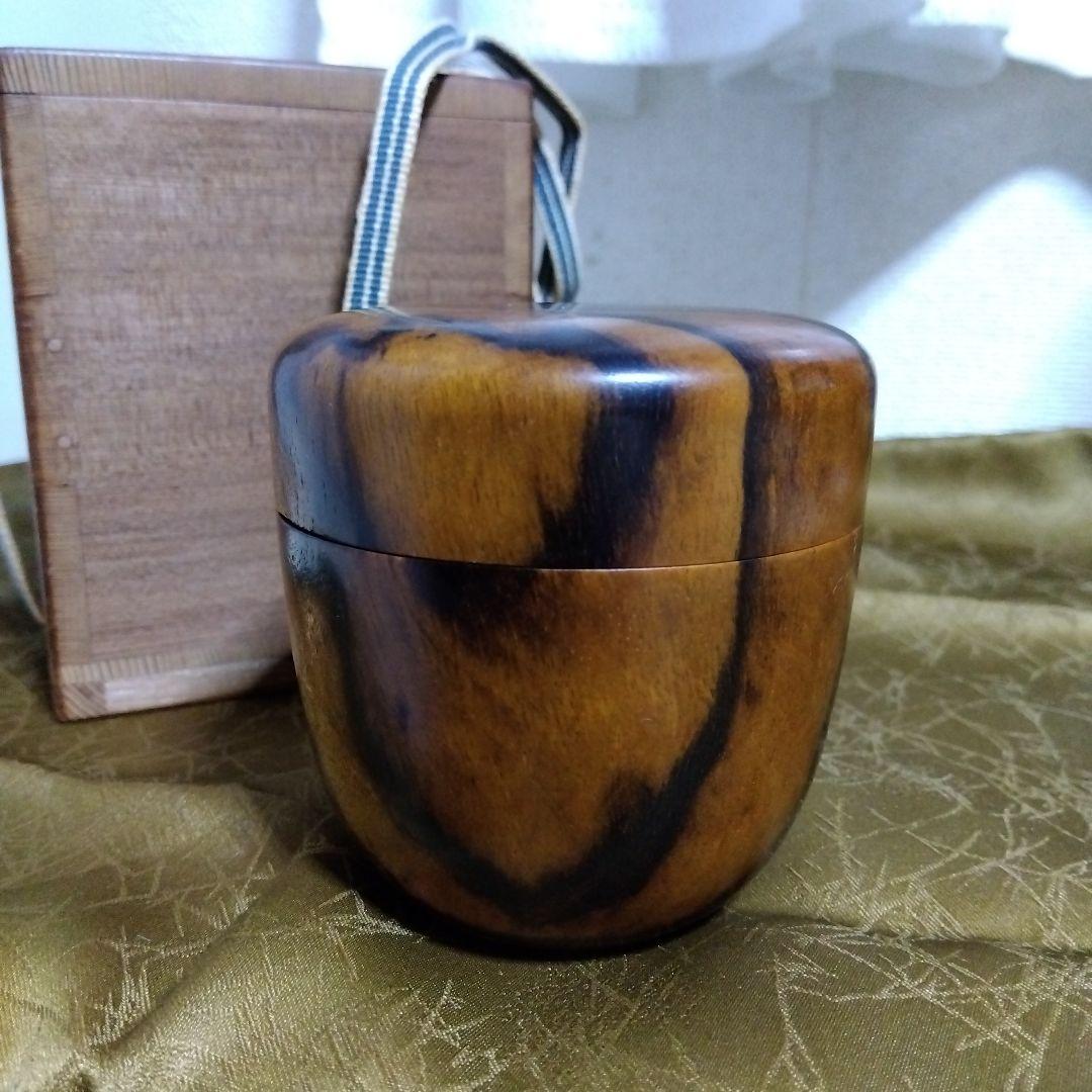 黒柿　棗 黒柿】蒔絵 中棗 （現品限り） – おかや木芸