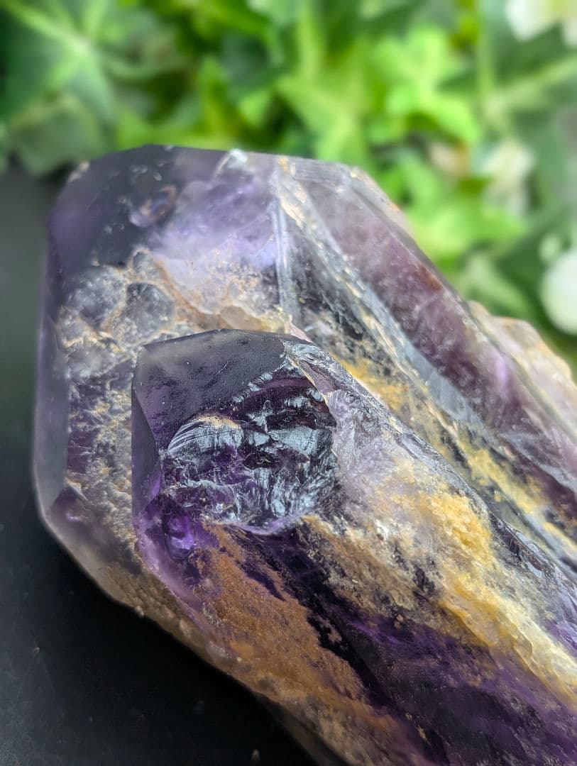 巨大1.26kg アメジスト【邪気払い神器】アテナ紫骨 骨幹水晶 原石AMB01