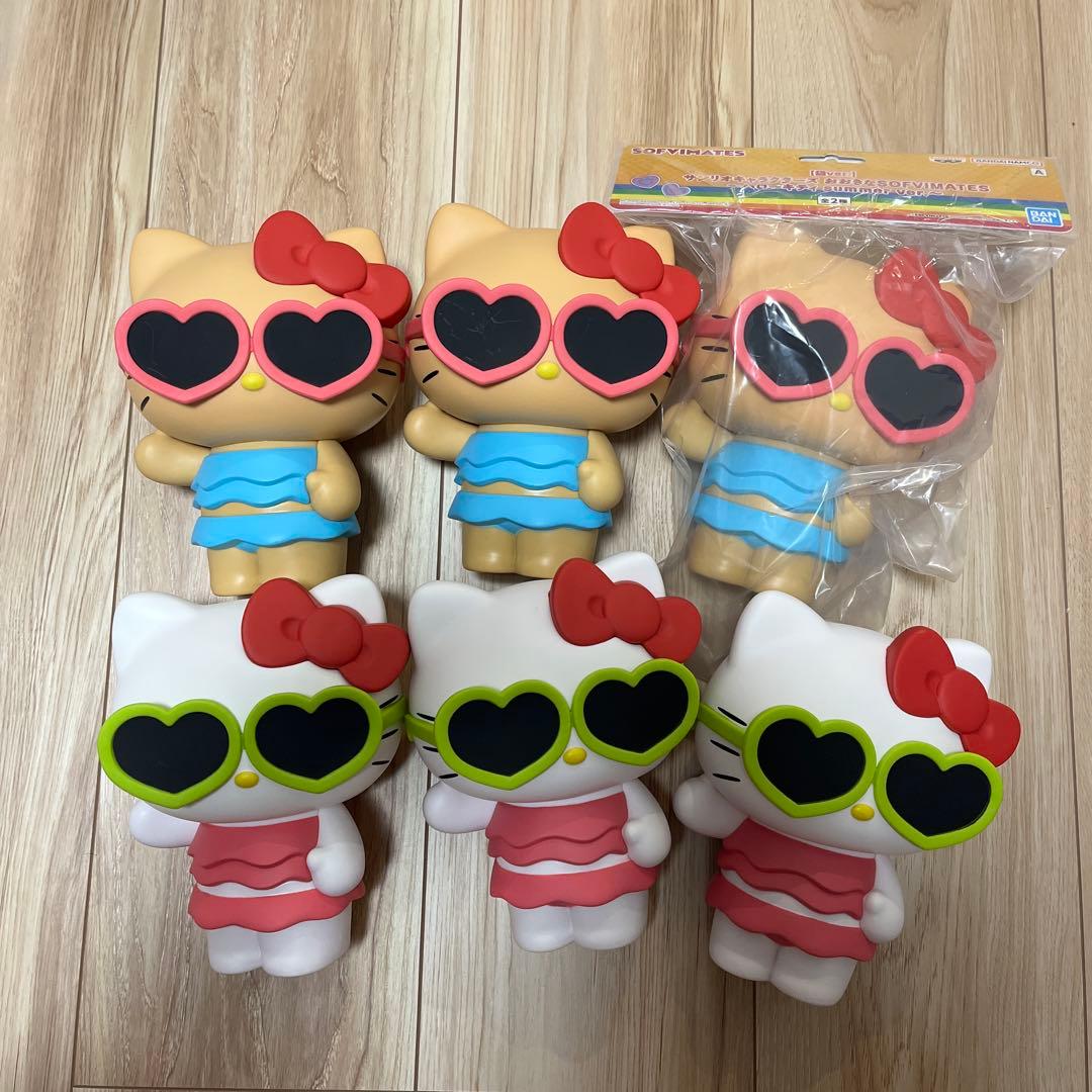 おおきなSOFVIMATES ハローキティ summer ver. 6体セット 2種】ハローキティ おおきなSOFVIMATES summer 箱ver. - メルカリ