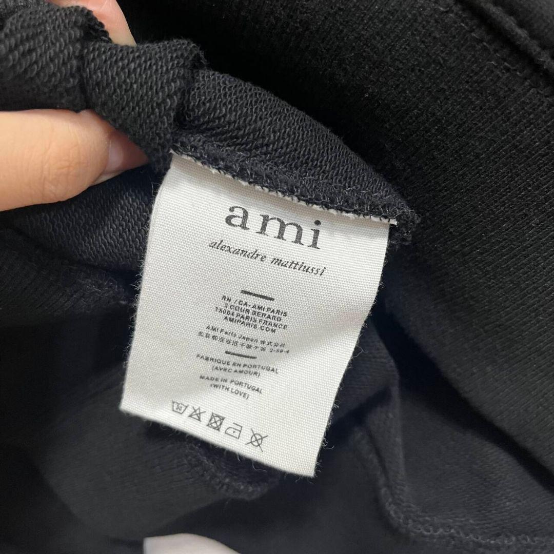 AMI PARIS アミパリス フーディー パーカー 黒 XLサイズ