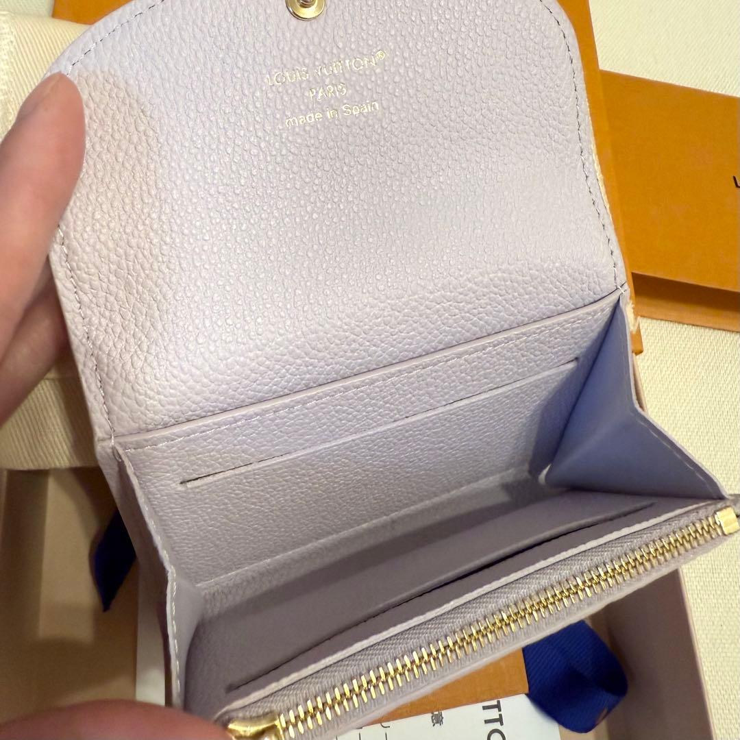 LOUIS VUITTON 財布 ポルトモネ・ロザリ ミスティライラック