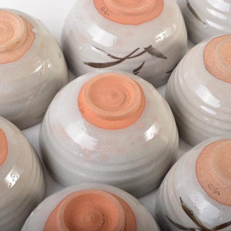 Pan様専用茶道具 平安 宮川香雲作 絵唐津 数茶碗 九客 共