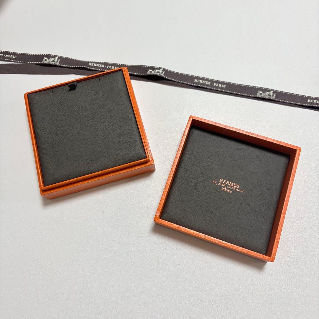 美品 エルメス ネックレス 空箱 アクセサリー ケース レザー調 - メルカリ