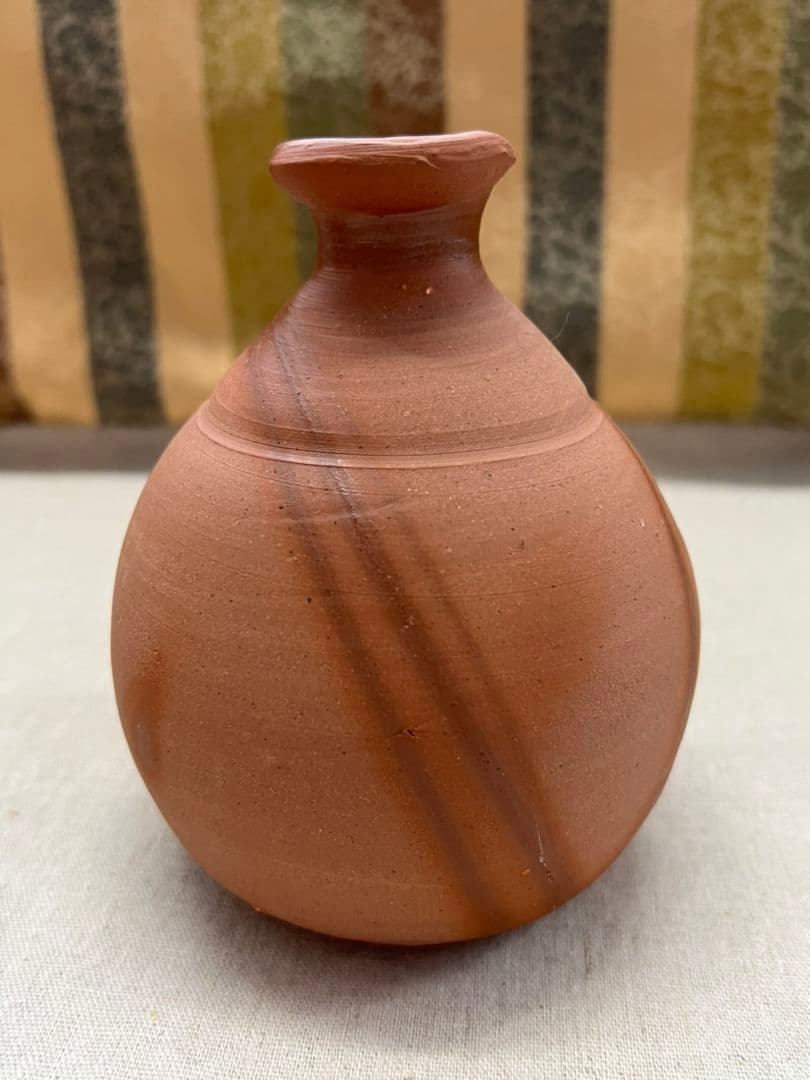 藤原雄 和  親子合作  備前焼 酒器 徳利