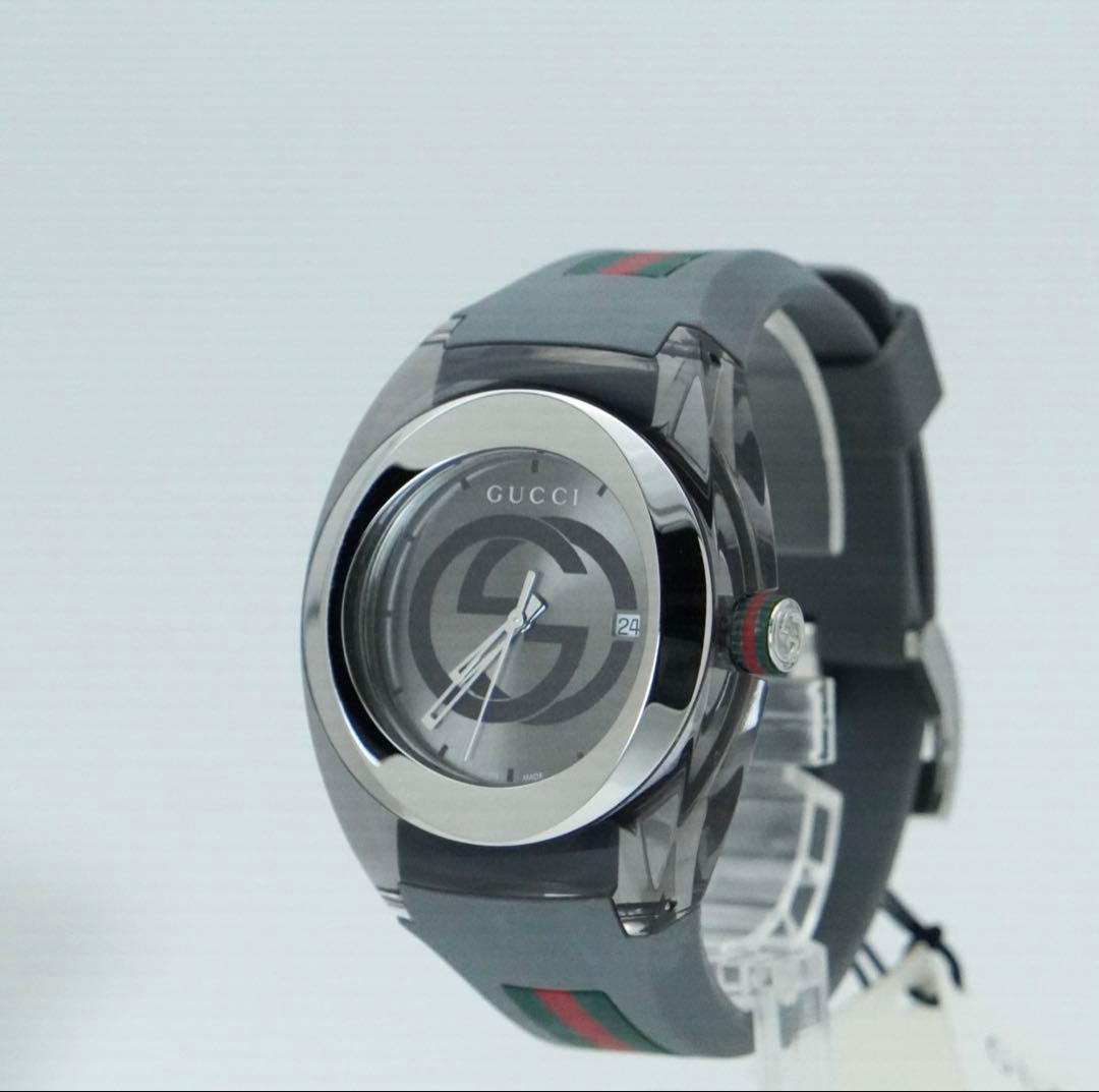 【箱付き】GUCCI グッチ シンク 人気のシェリーライン メンズ ラバーベルト