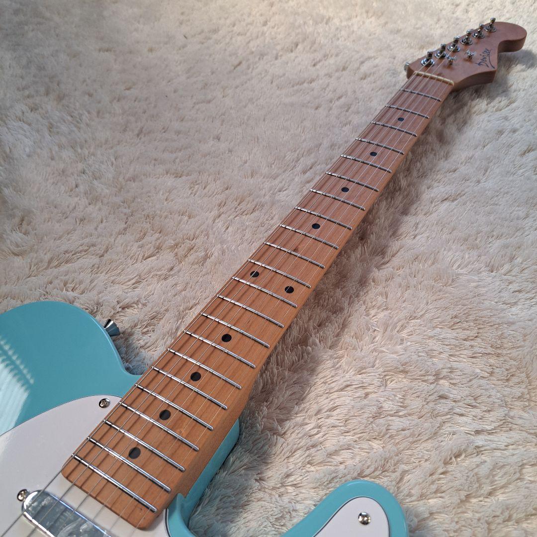 テレキャスターエレキギター ローステッドメイプルネック ステンレス製