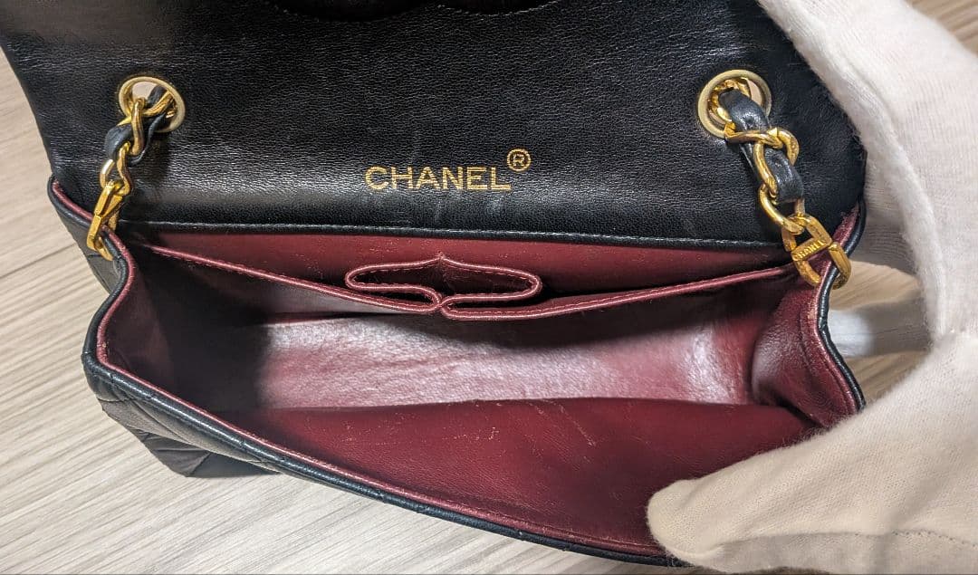 ド*ン様 CHANEL シャネル マトラッセ チェーンショルダーバッグ ラムスキ