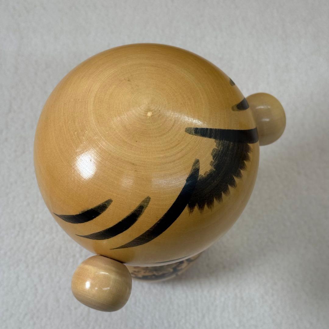 狩野千代松 心待ち 狩野千代松 創作こけし「心待ち」 内閣総理大臣賞