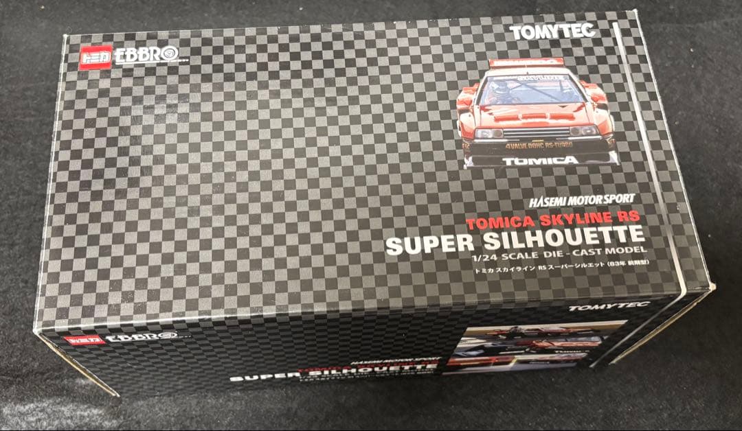 希少箱付きラス1 トミカエブロ　スカイラインRSスーパーシルエット　前期