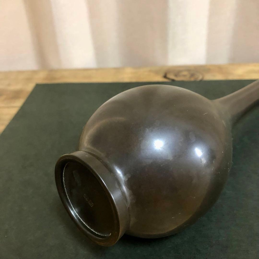 般若勘渓 唐銅鶴首花入 共箱 茶道具 - メルカリ