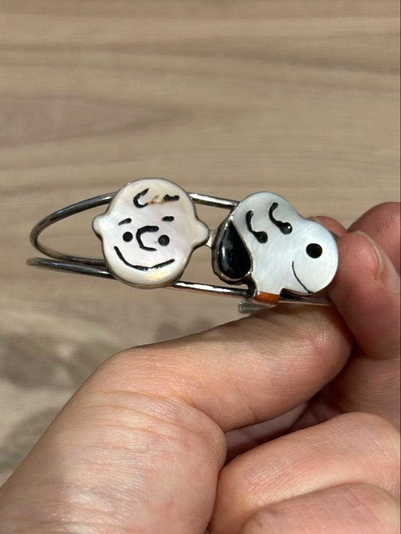 Zuni ズニ族　ピーナッツ　バングル　 スヌーピー