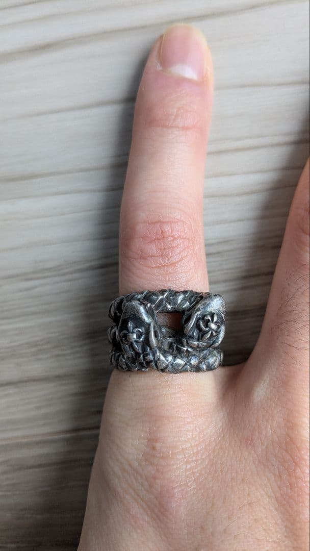 シルバーリング　双頭蛇　スネーク